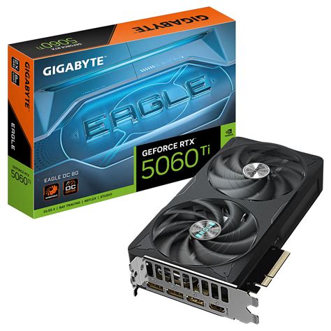 GIGABYTE nVidia GeForce RTX 5060Ti EAGLE OC 16GB - 16GB GDDR7; 128-Bit Memory Bus; 1x HDMI; 3x DisplayPort . 